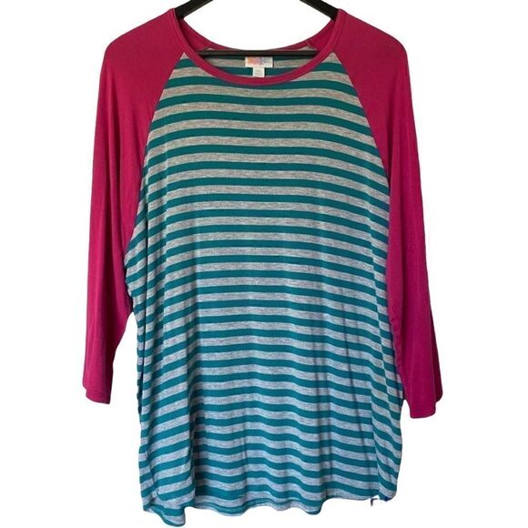 LuLaRoe Randy Stripped Pullover Shirt - Picture 1 of 5